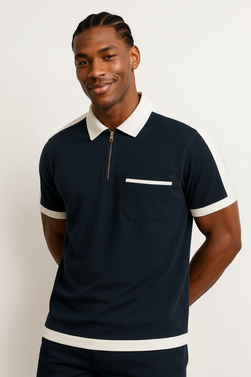 White Edge Polo