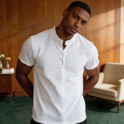 Bishop Collar Lounge Polo
