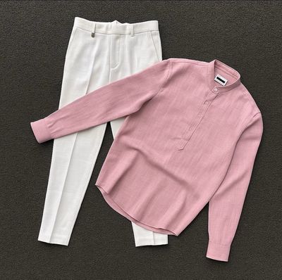 Standard Linen Bishop Shirt And Pants