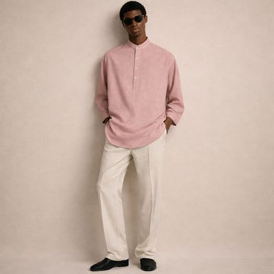 Standard Linen Bishop Shirt And Pants