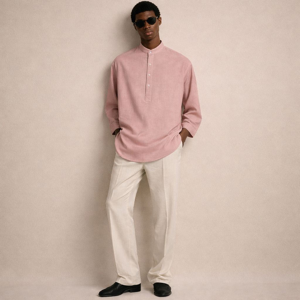 Standard Linen Bishop Shirt And Pants