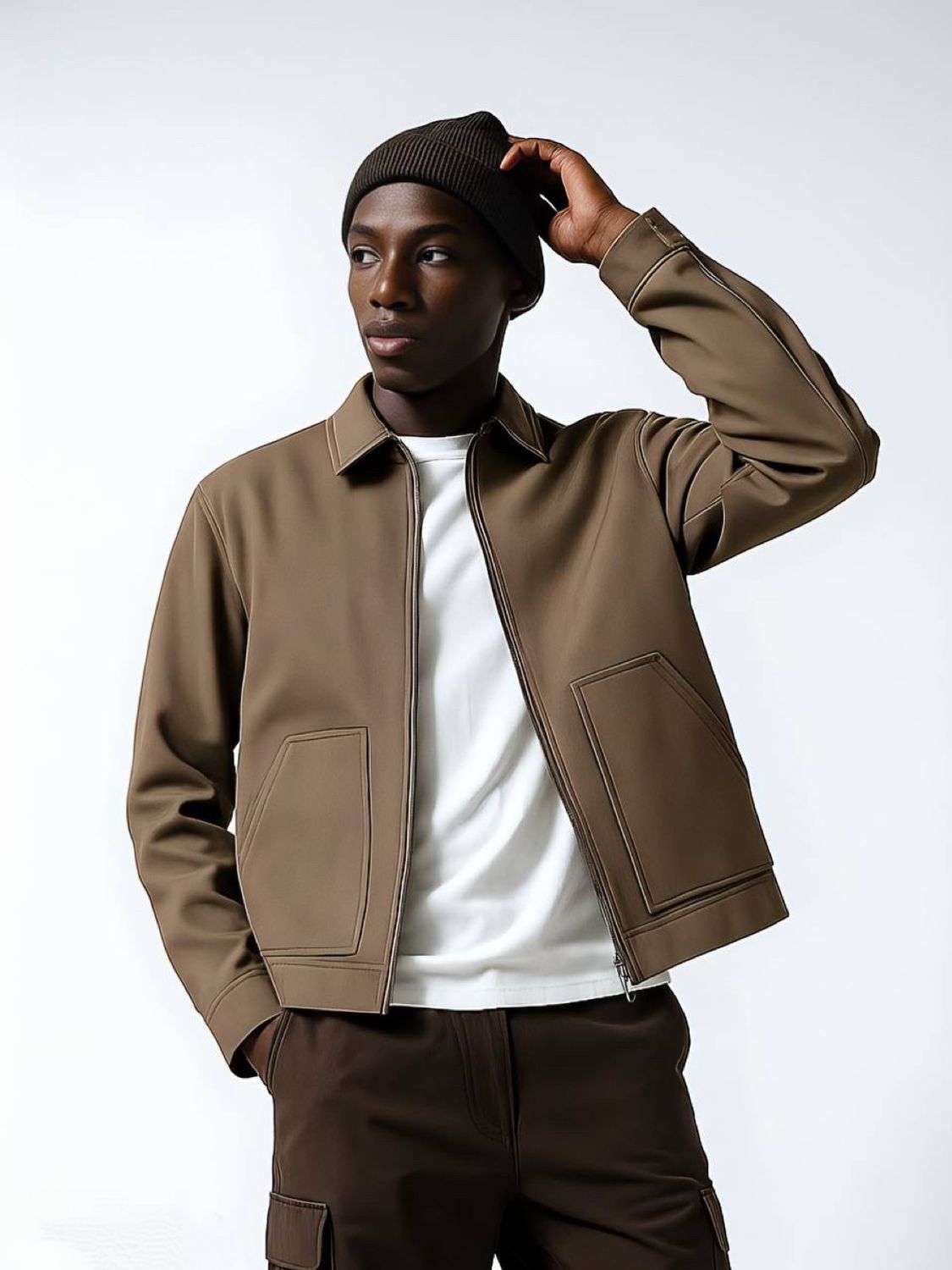 Standard Cotton Twill Zip Jacket