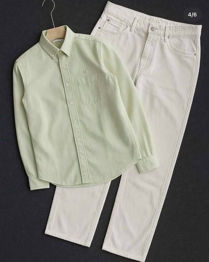 Standard Cotton Stitched Shirt