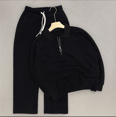 Standard Cotton Zip Polo And Pants Set