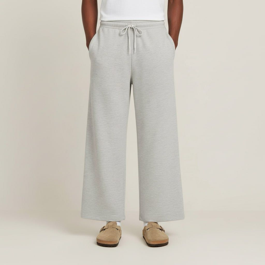Standard Cotton Soft Wide Leg Sweatpants