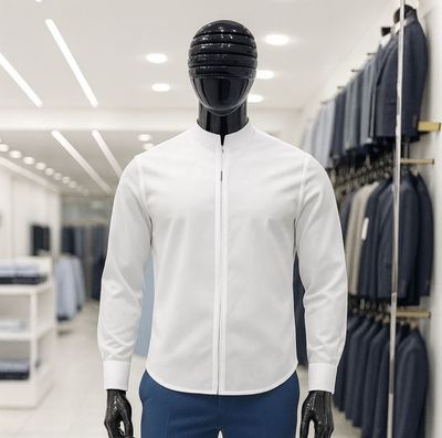 Cotton Zipper Shirt