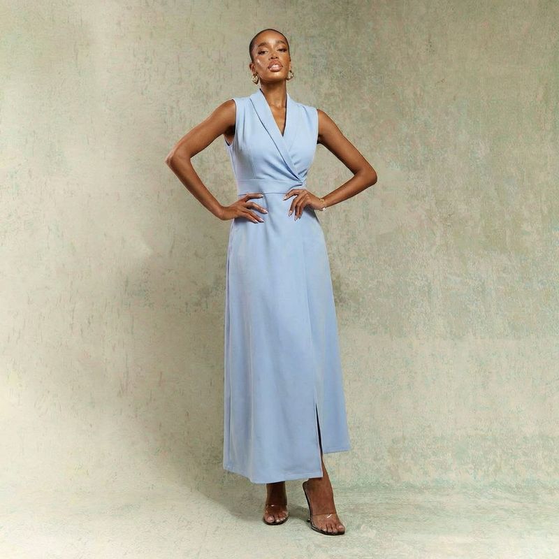 Blue Wrap Dress