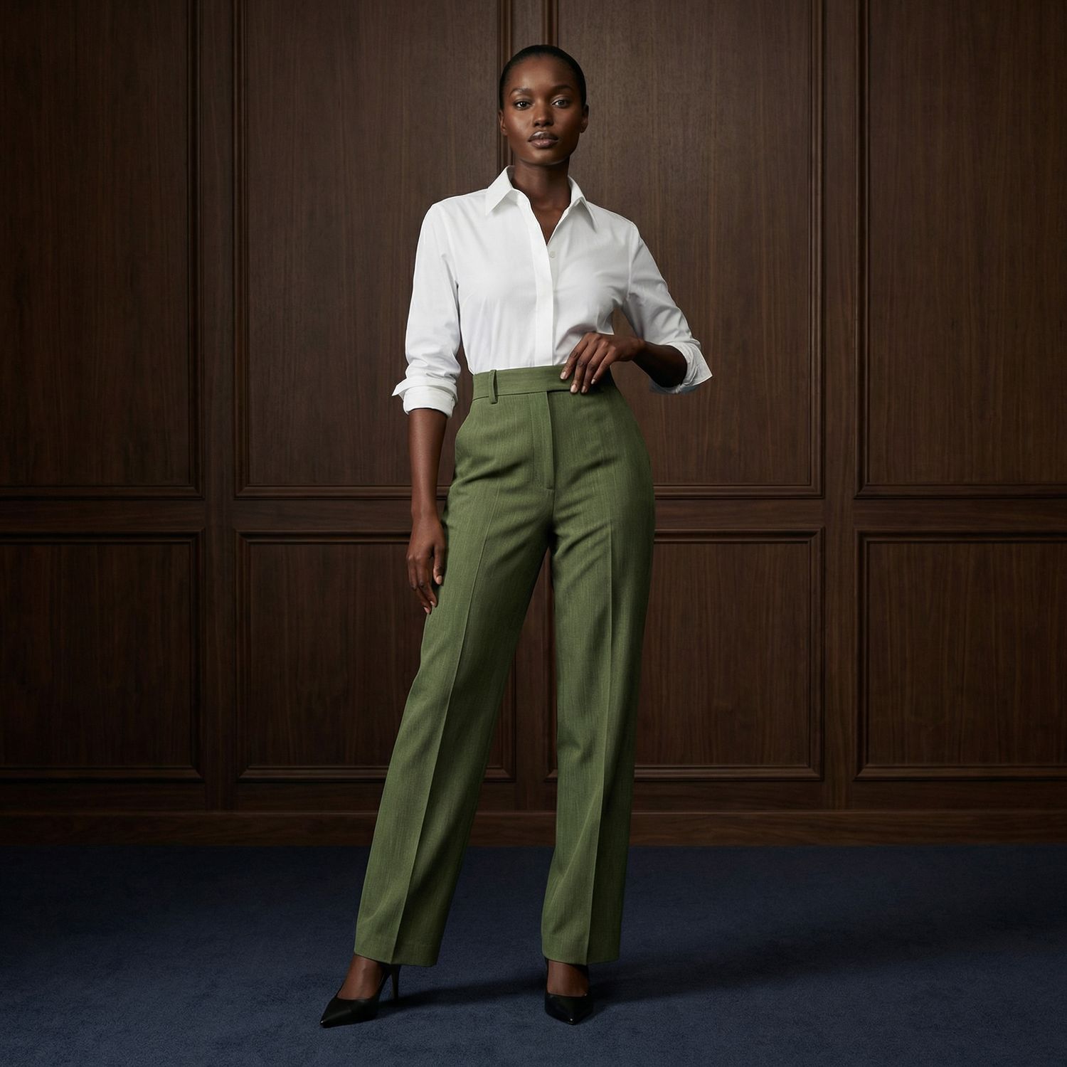 Standard Wool High Waist Pants