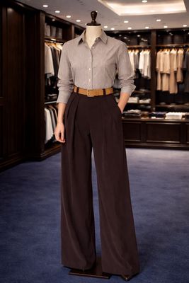 High Waisted Pleated Pants