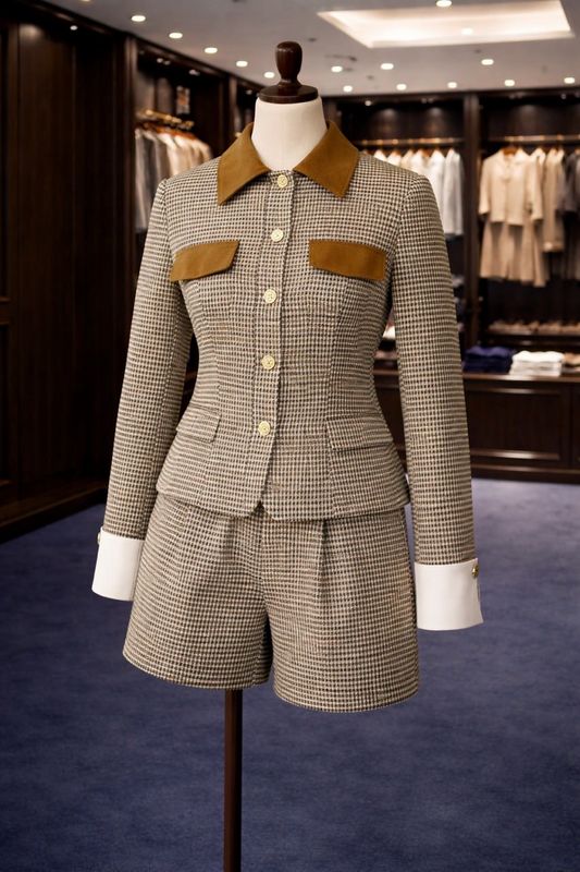 Chic Girl Jacket And Shorts