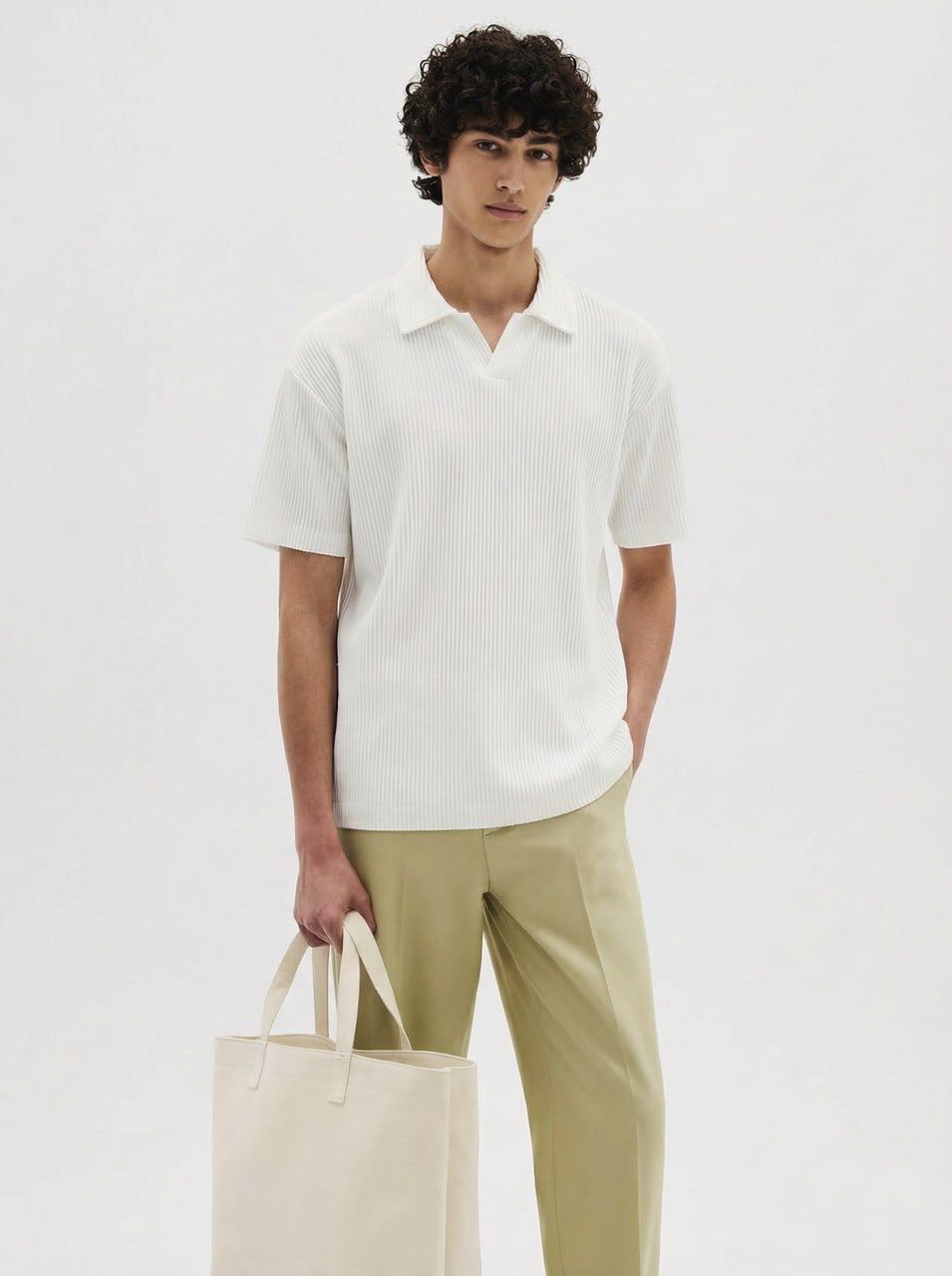 Open Collar Polo