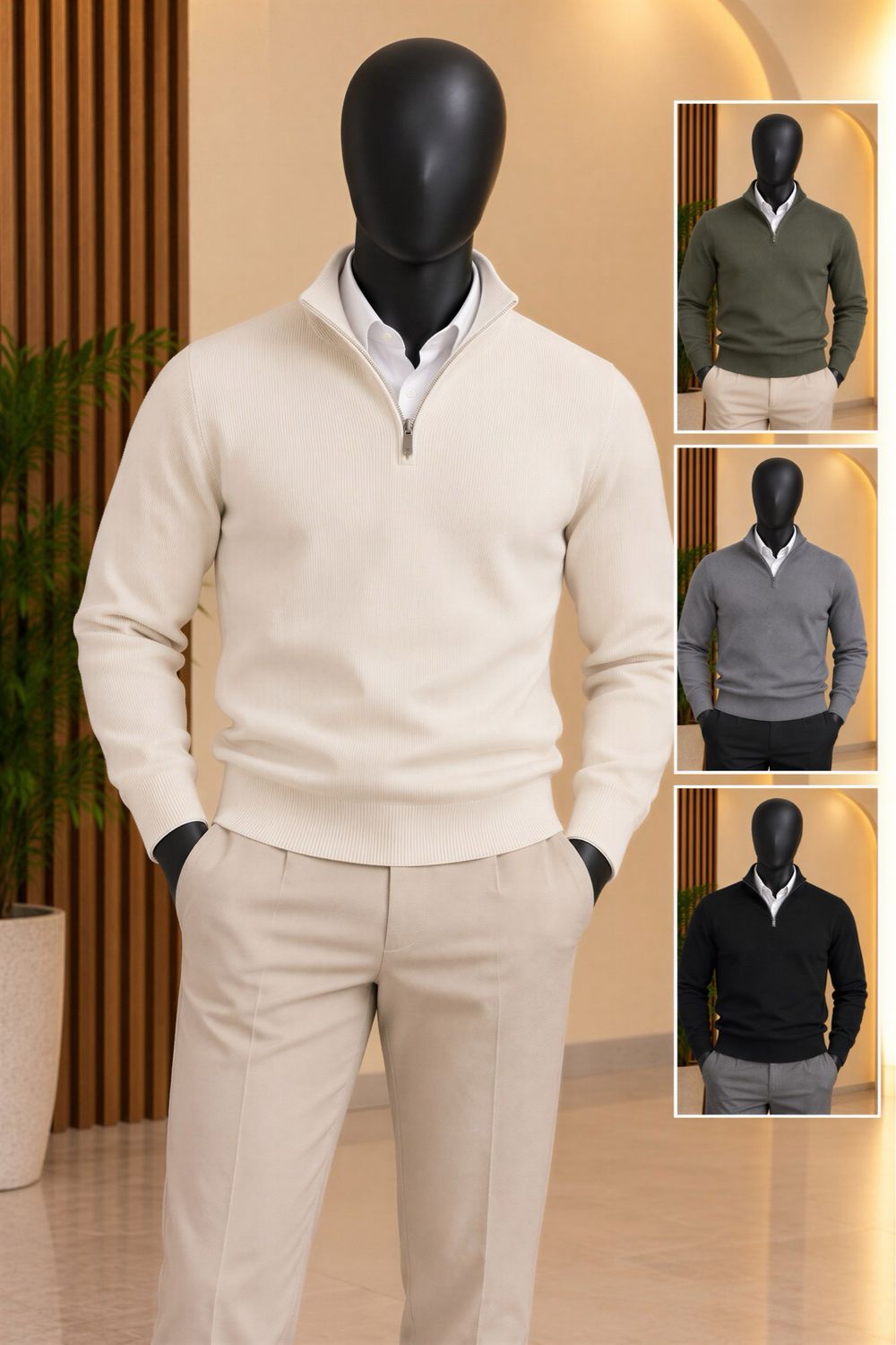 Ribbed Classic Q-zip