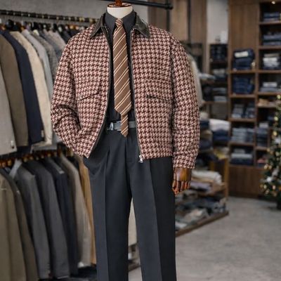 Leather Collar Werste Jacket