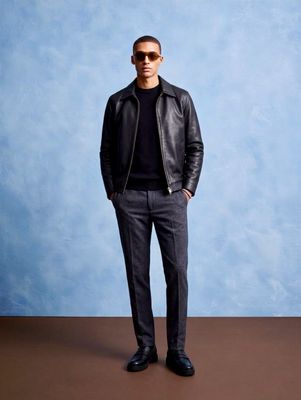 Smart Leather Jacket And Pants