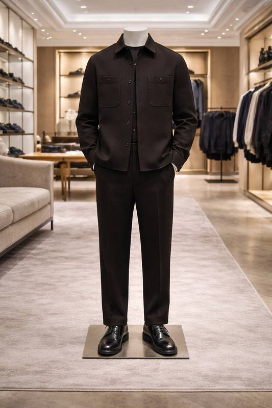 Standard Cotton Smart Shirt Set