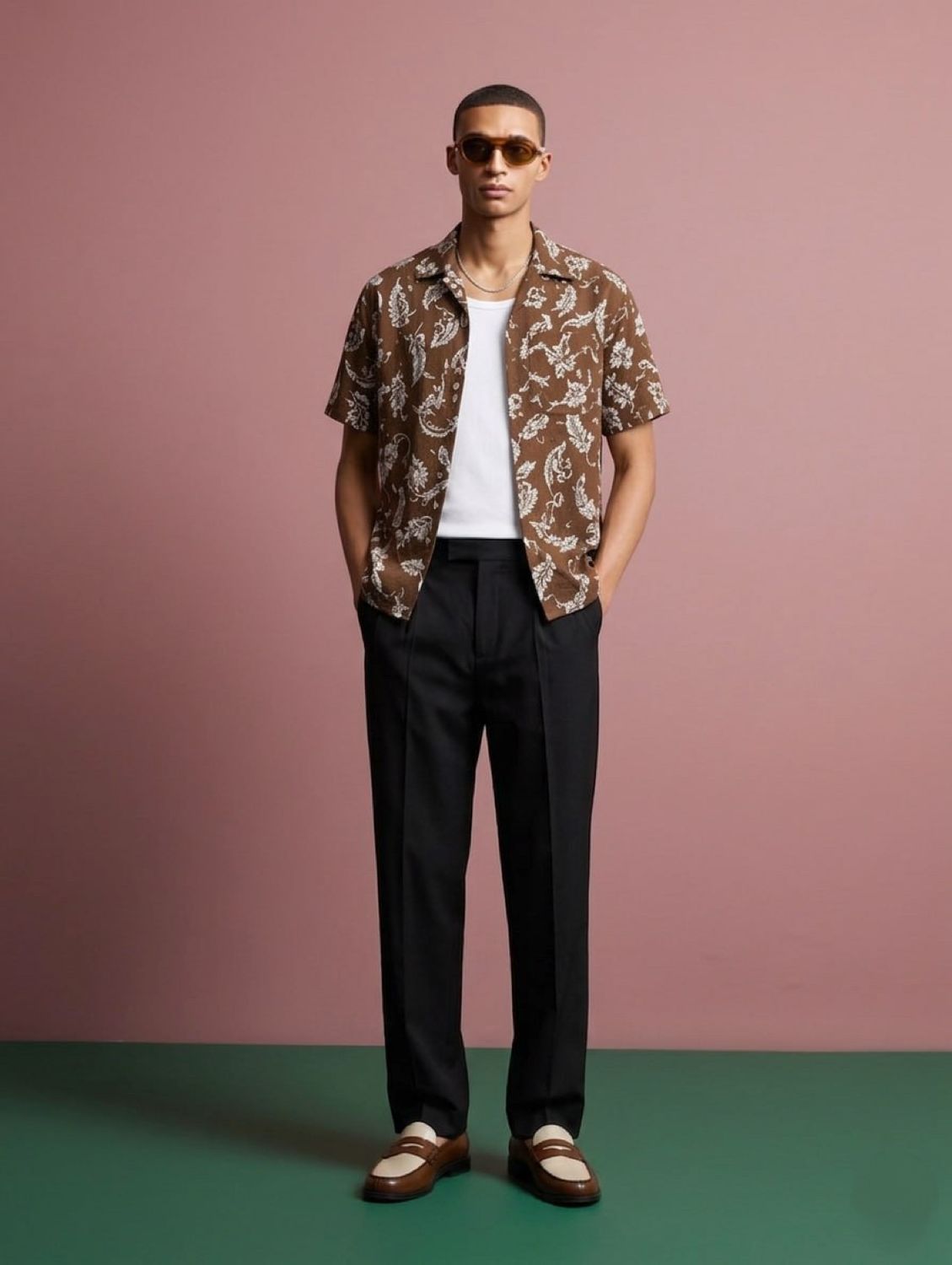 Linen Flower Print Shirt (limited)