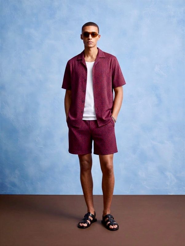 Mosaic Summer Shirt And Shorts