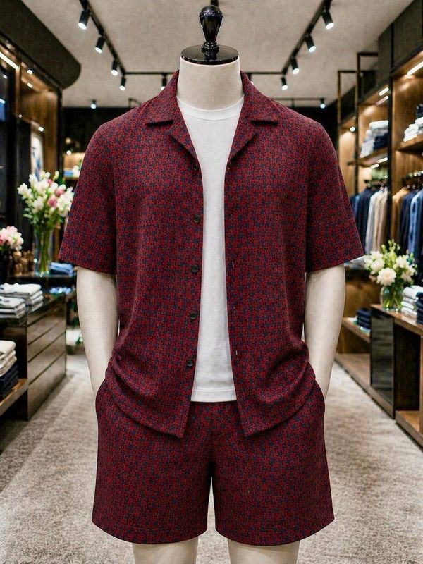 Mosaic Summer Shirt And Shorts