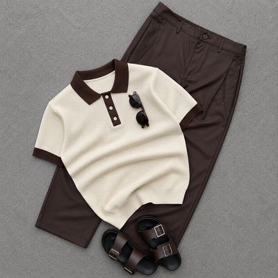 Tip polo and pants