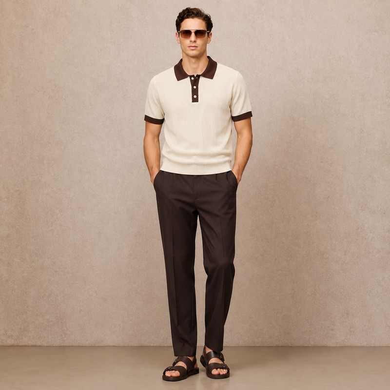 Tip polo and pants