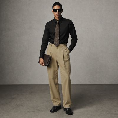 Smart Pleated Pants