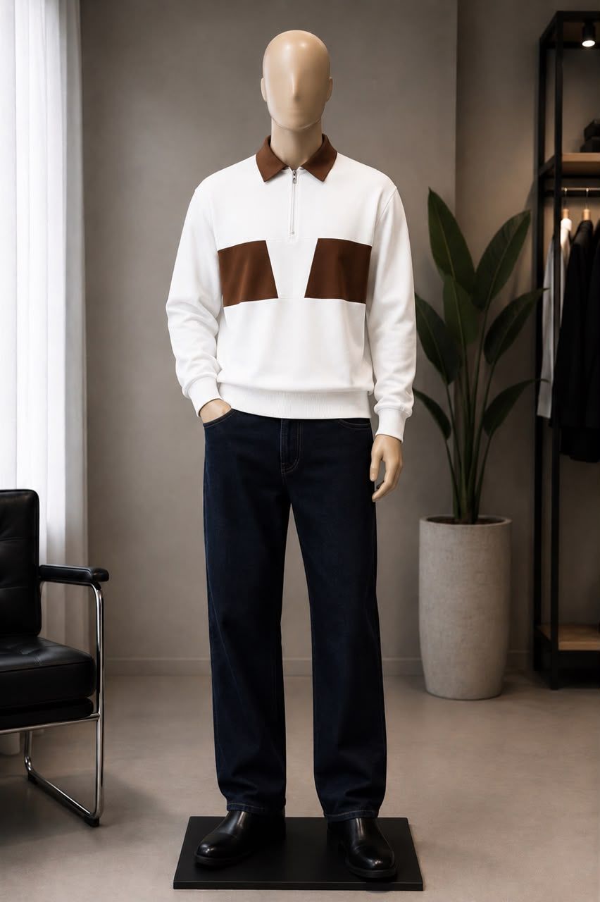 Contrast polo and Pant