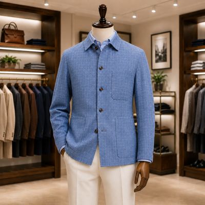 Italian Textured Over-jacket