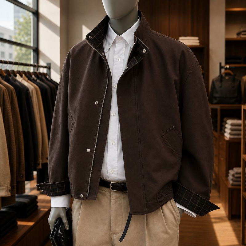 The Contrast Collar Jacket