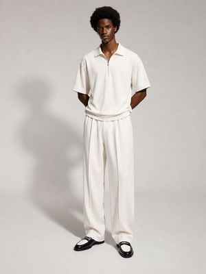 Top Zip Polo Set
