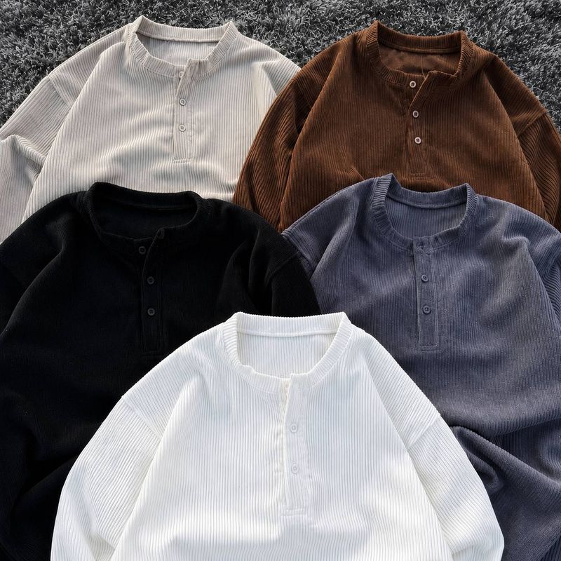 Cozy Corduroy Henley shirts