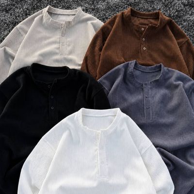 Cozy Corduroy Henley shirts