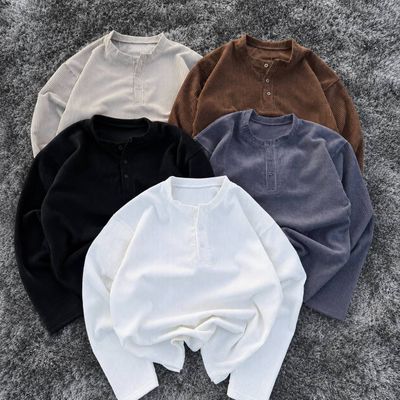 Cozy Corduroy Henley shirts