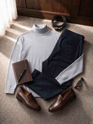 Turtle-neck and Pants