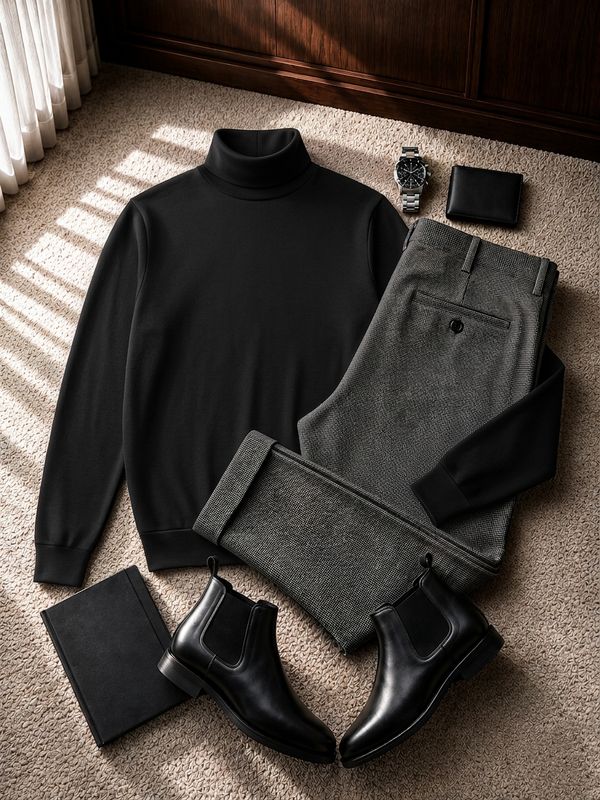 Turtle-neck and Pants