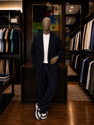 Relaxed Wool Suit Set