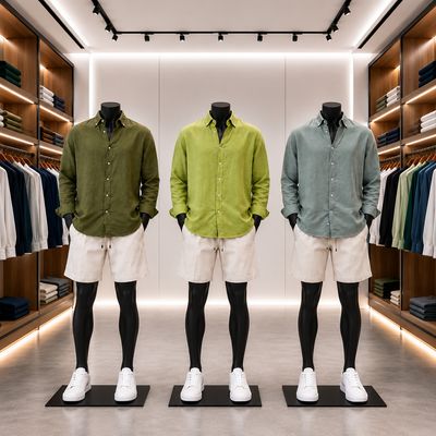 Oxford shirts and shorts