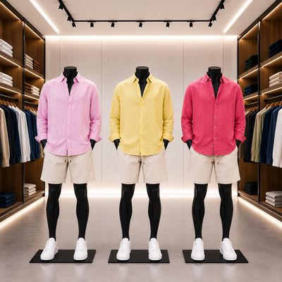 Oxford shirts and shorts