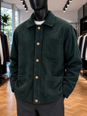 French Corduroy Chore Jacket (OS)