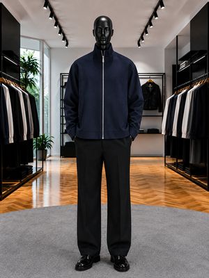 Men's Mock-Neck Full-Zip Jacket (OS)