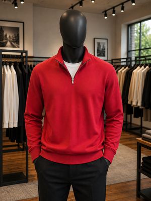 Ribbed Quarter-zips (OS)