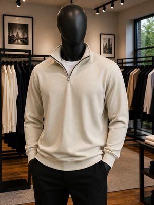 Ribbed Quarter-zips (OS)