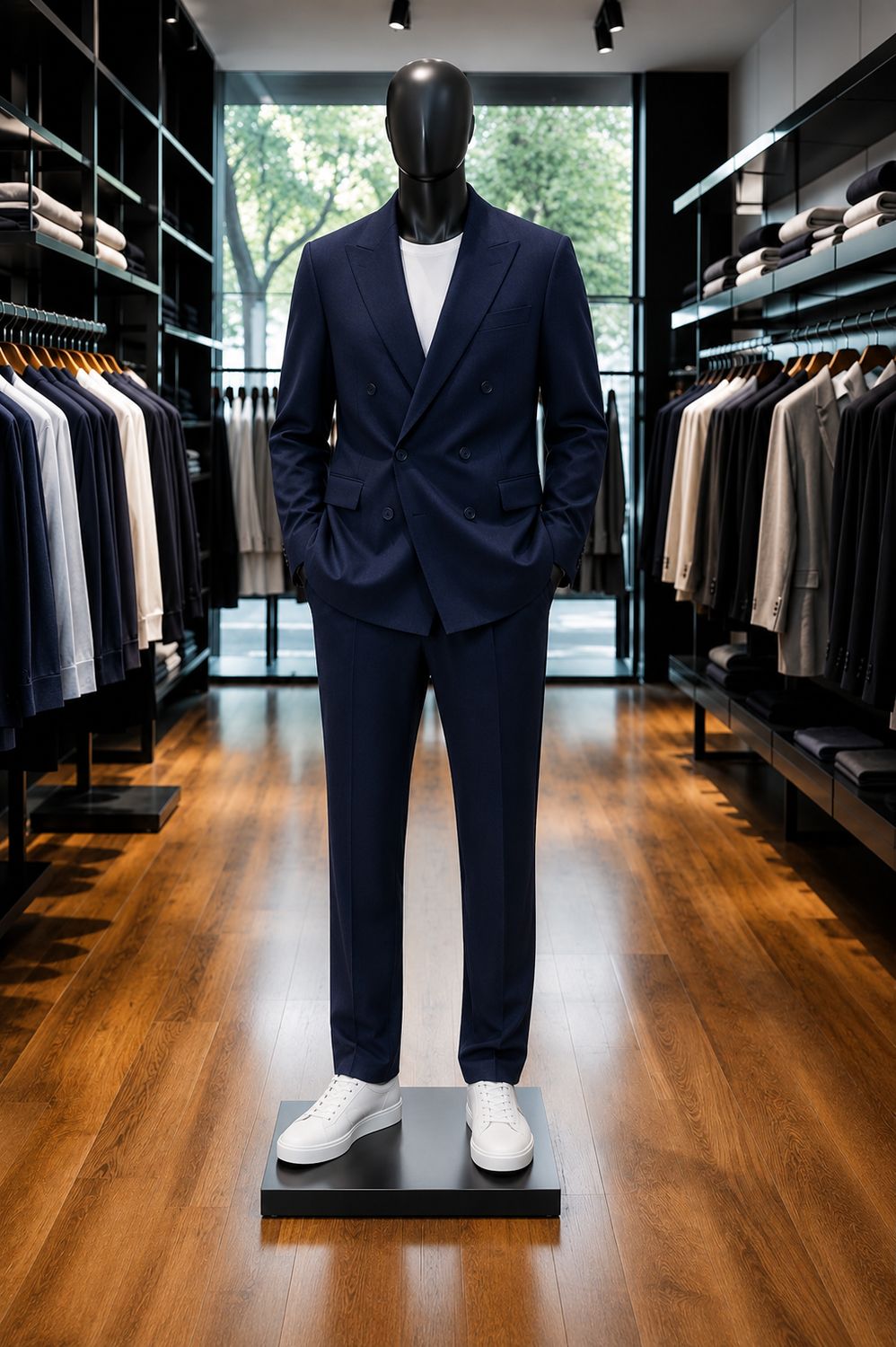 Relaxed Double-breast Wool Suit