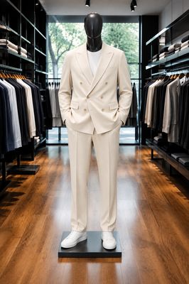 Relaxed Double-breast Wool Suit