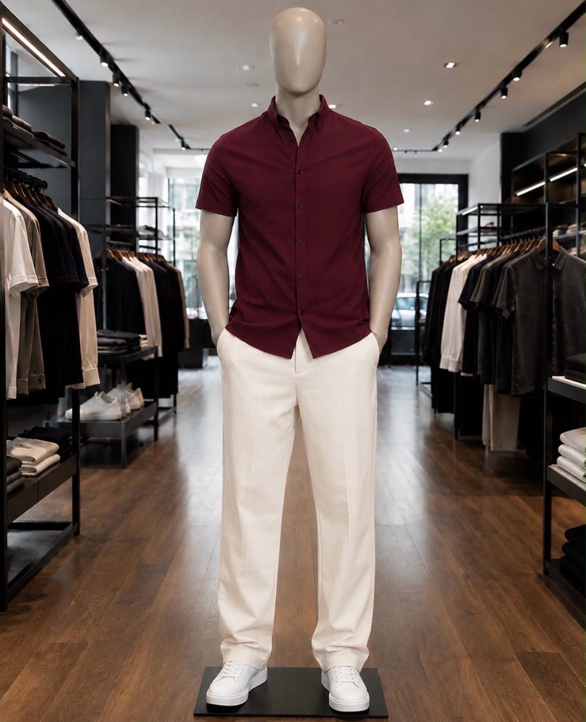 Wool Shirt And Relaxed Pants