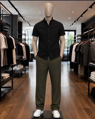 Wool Shirt And Relaxed Pants