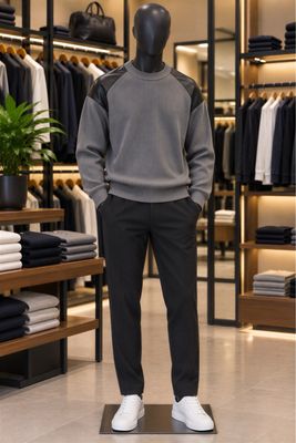 Leather S Patch Sweatshirt