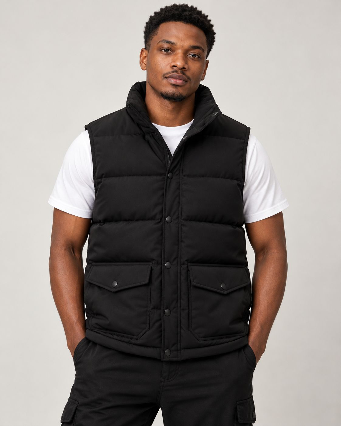 Poly Sleeveless Puffer Jacket