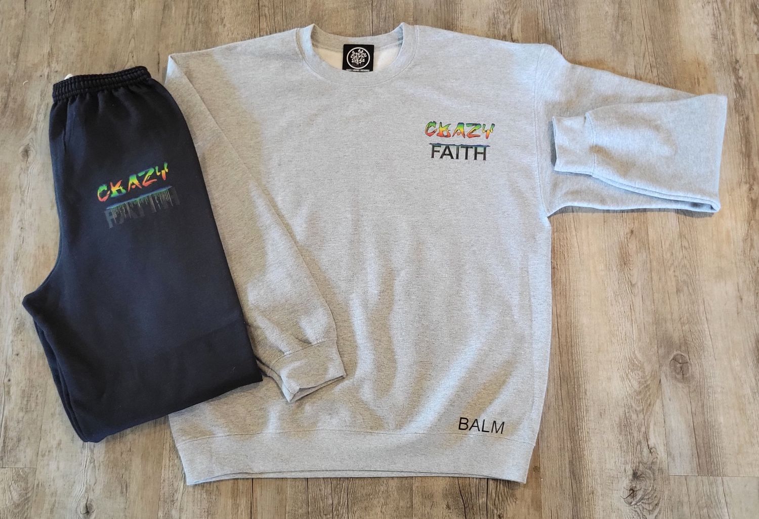 Crazy Faith Multicolored Jogger Set
