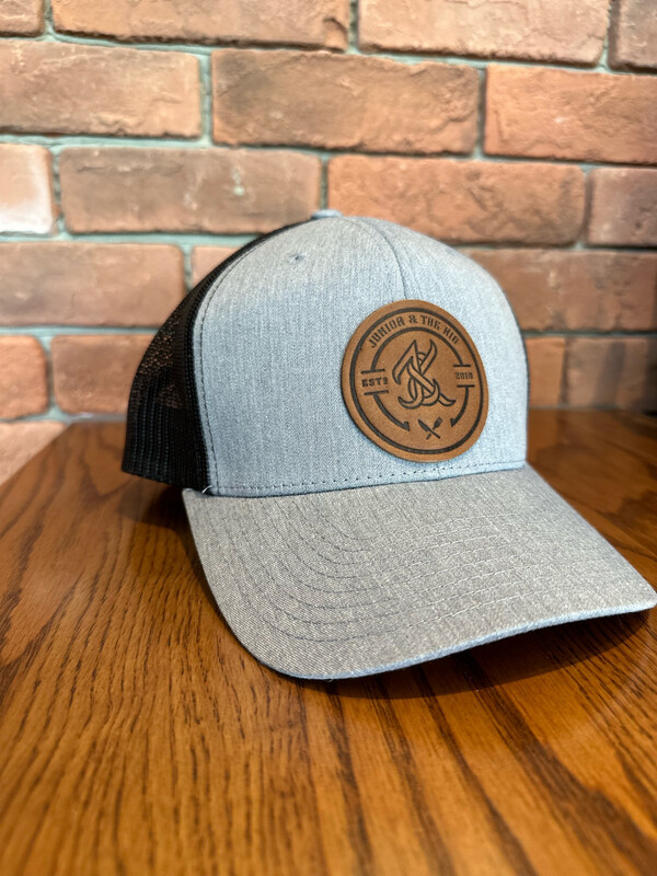 Leather Patch Hat (grey)