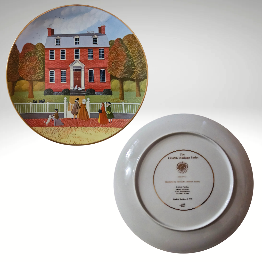 Limited Edition The Colonial Heritage Series Ridgewood Plate: Derby House Design